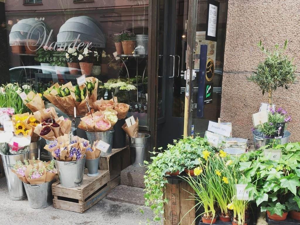 Helsinki off the beaten path flower shop by Her Finland blog