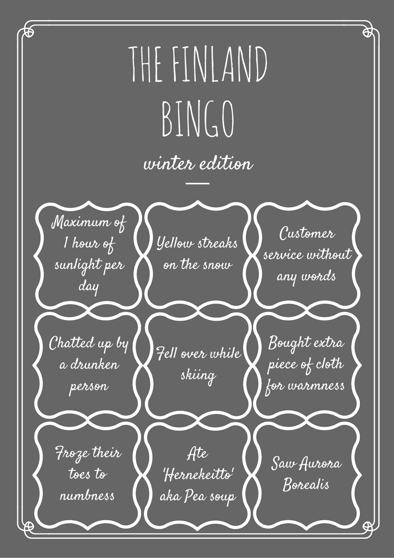 Travel Game for Winter Finland – Free Printable!