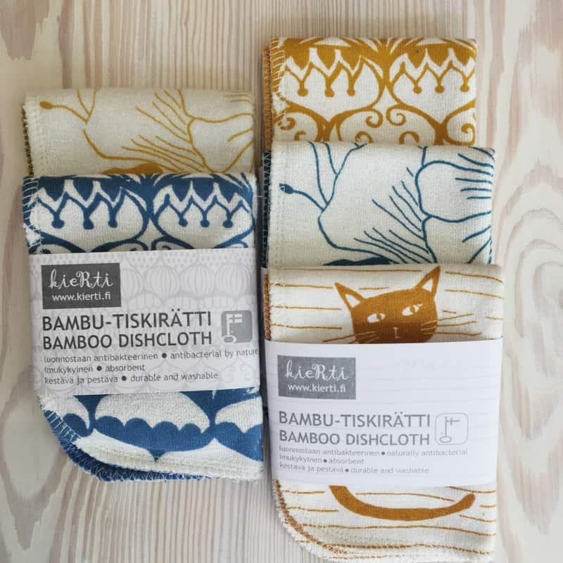 Porvoo Finland has local products like eco dishcloths available in stores of the Old town