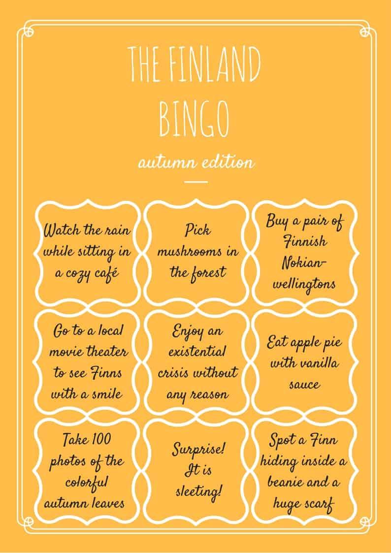 Travel Game for Autumn Finland – Free Printable!