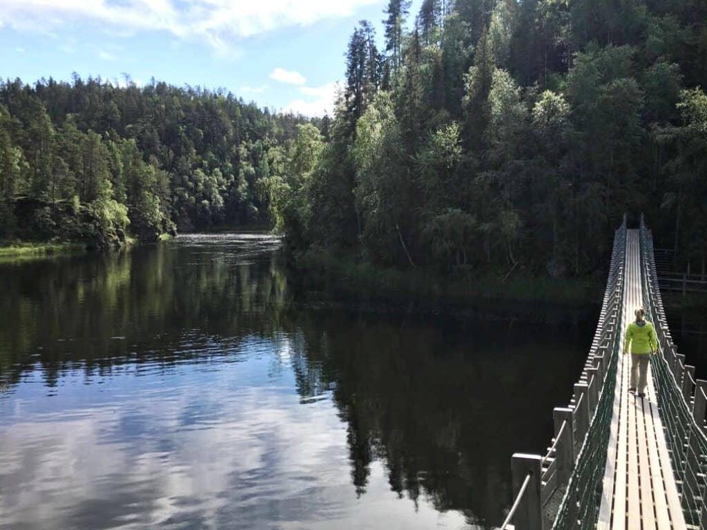 The still river in Oulanka National Park in Finland by Her Finland blog