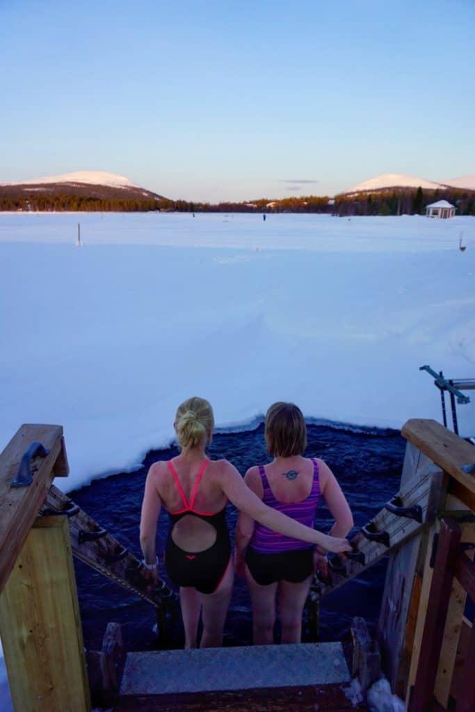 Finland bucket list ice swimming - Her Finland-blog