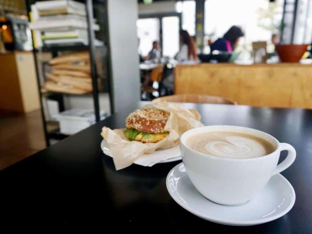 Helsinki cafes are minimalistic and urban like this Cargo coffee spot in Hietalahti.
