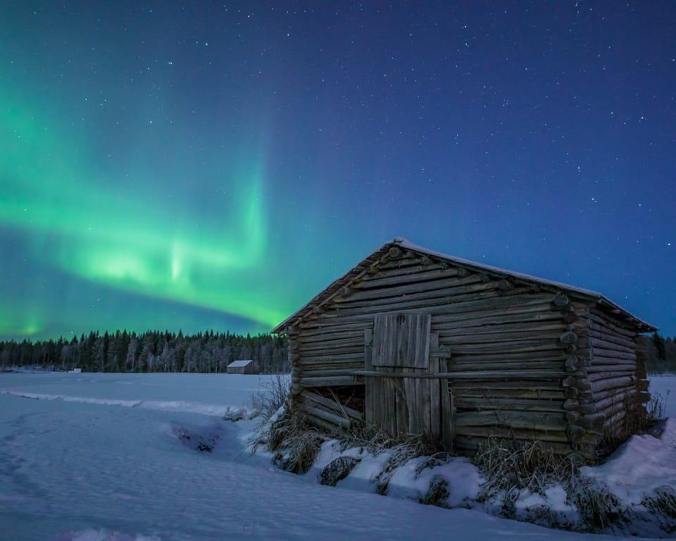 lapland pictures winter auroras by Her Finland blog