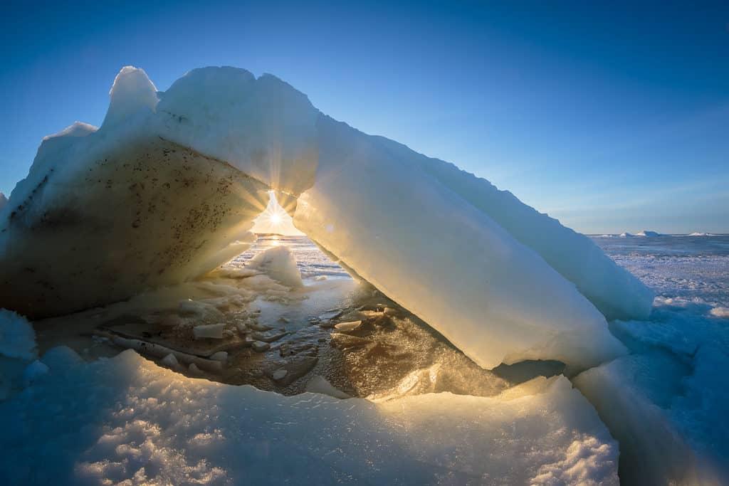 lapland pictures winter sun by Her Finland blog