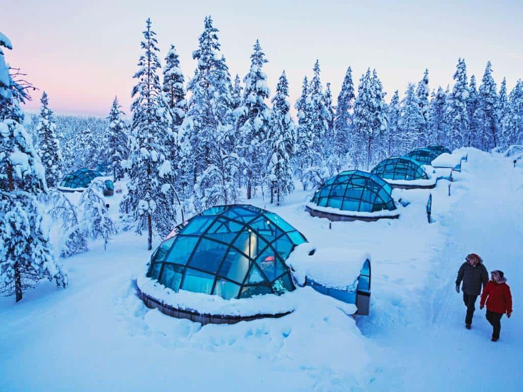 Glass igloos in Finland are mostly situated in Lapland, where your chances of seeing Auroras are great during winter!