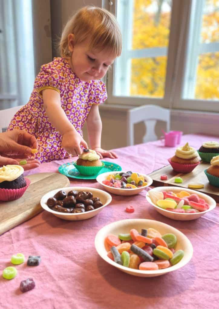 Finnish candy cupcake party