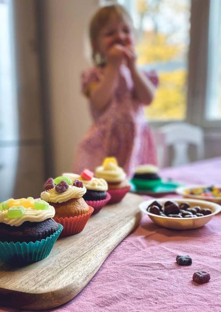 finnish candies in a cupcake party