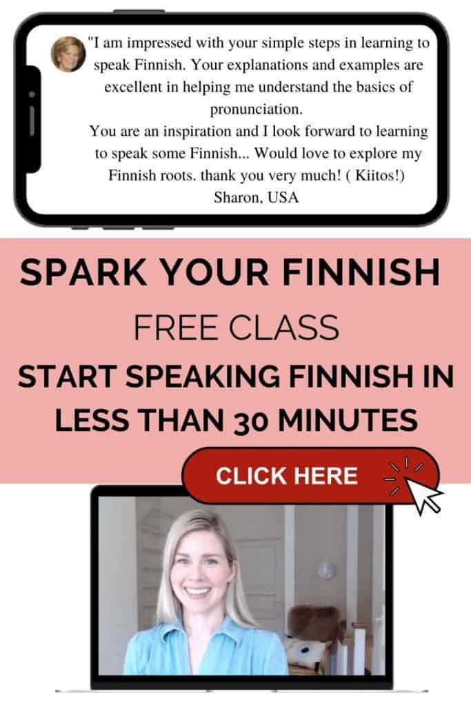  Clase gratuita de finlandés con finlandés hablado por su Finlandia