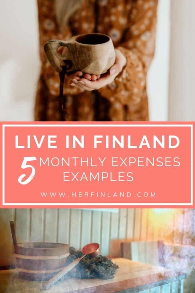 monthly expenses for a family living in Finland