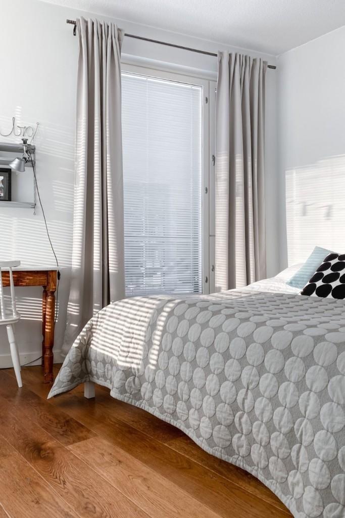 modern clean Finnish bedroom