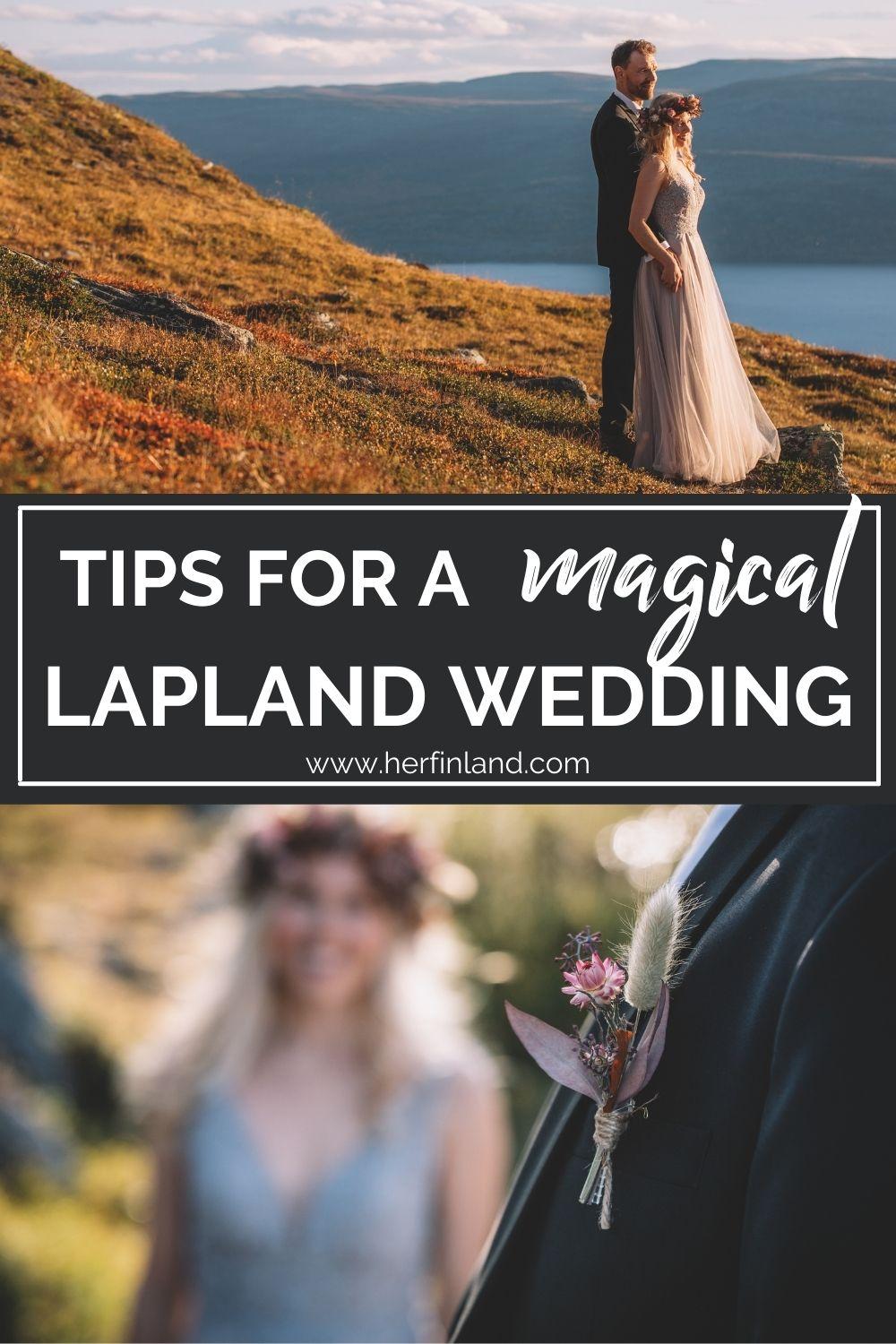 Lapland fall wedding in Finland
