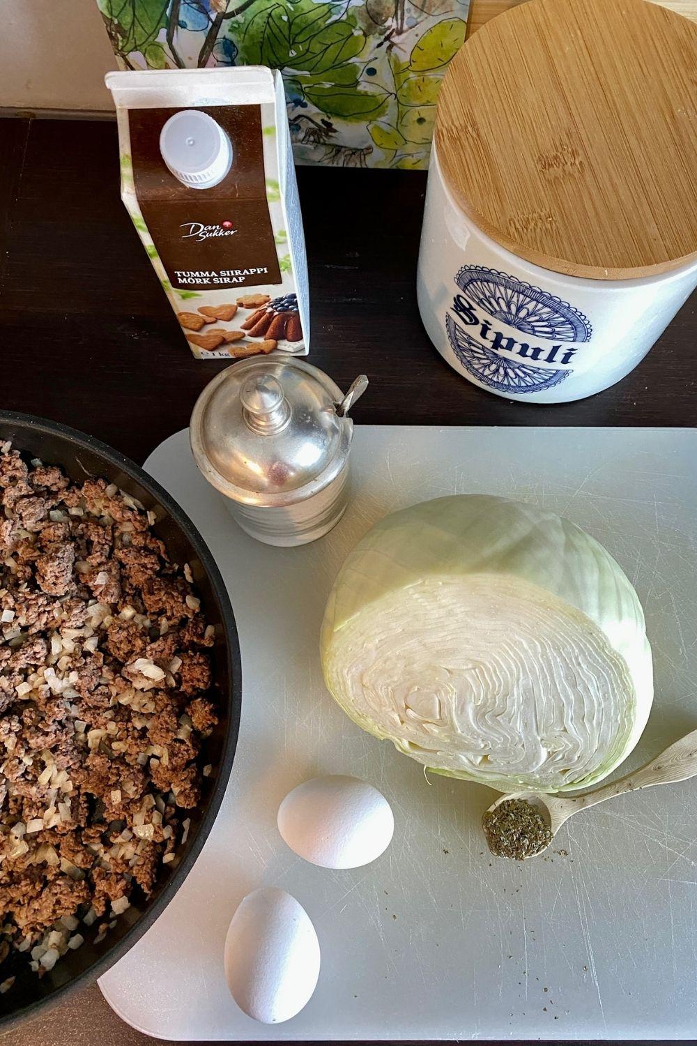 Finnish cabbage casserole recipe