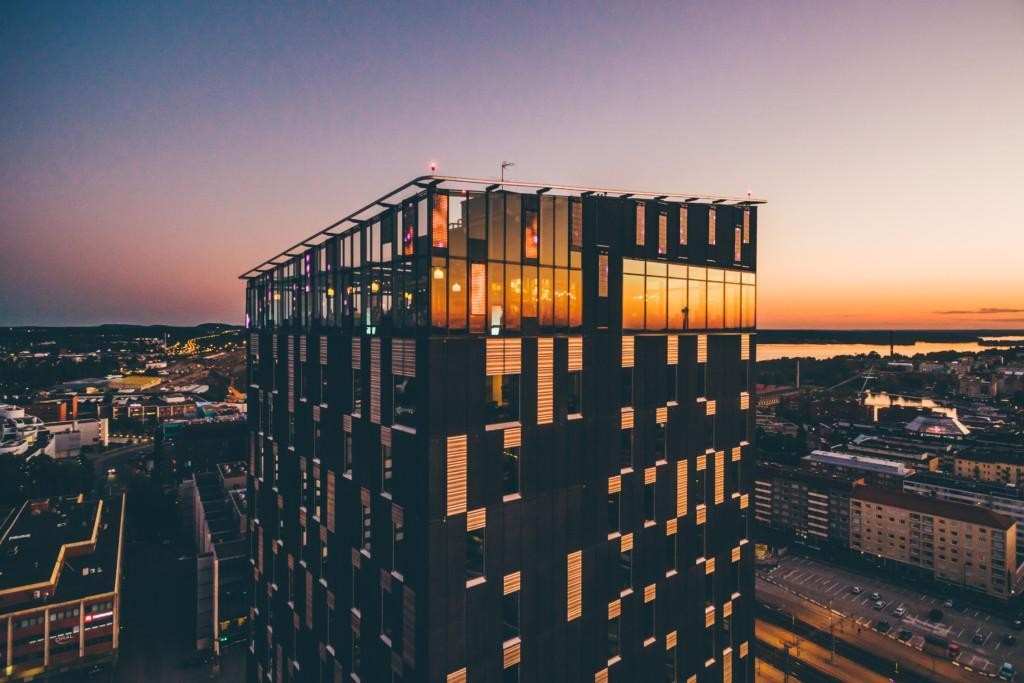 Rooftop bar of Sokos hotel Torni