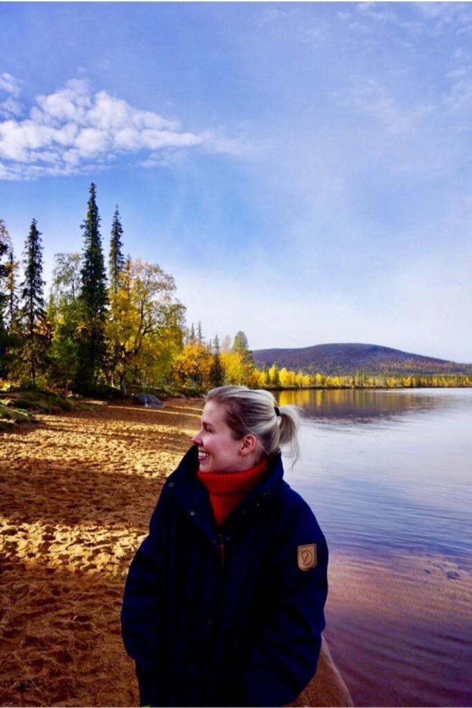 Red sand beach at Pallas Finnish Lapland