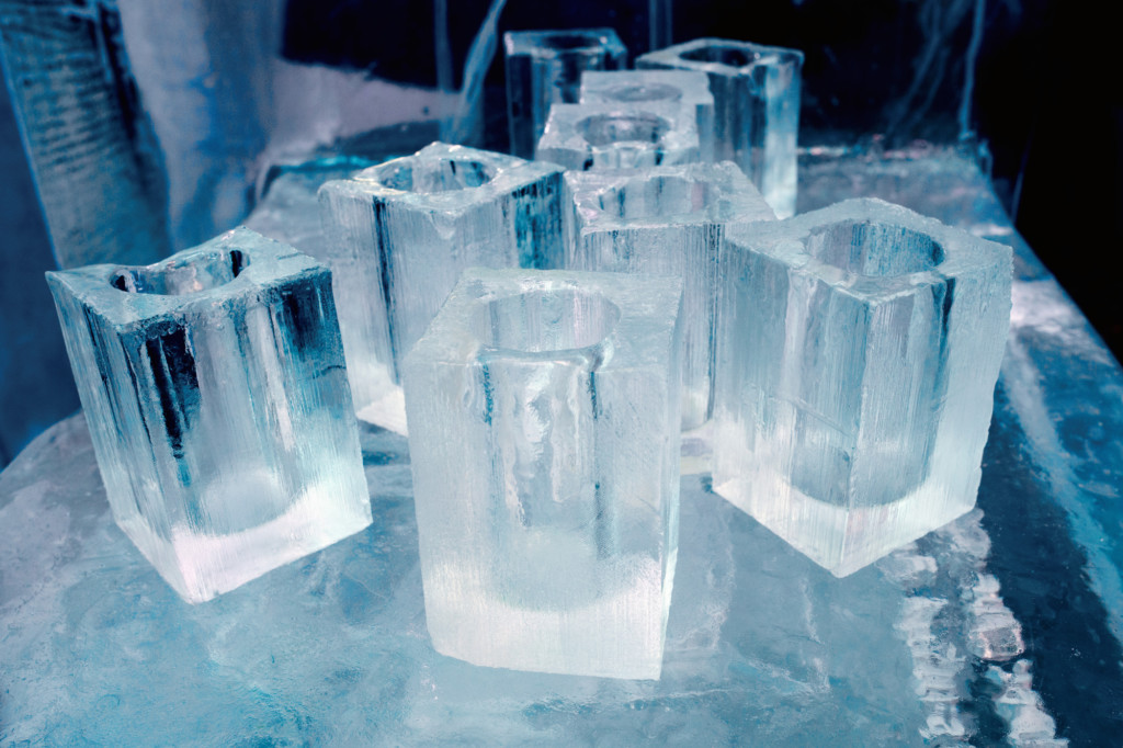 Ice hotel bar