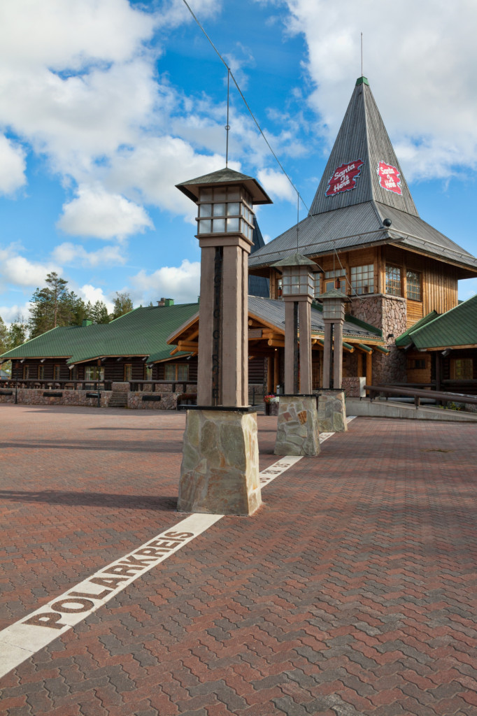 Arctic circle and Santa village