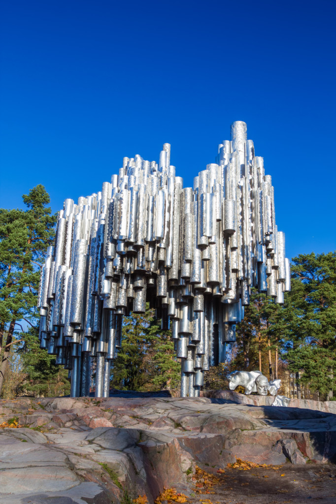 Sibelius monument in Helsinki Finland