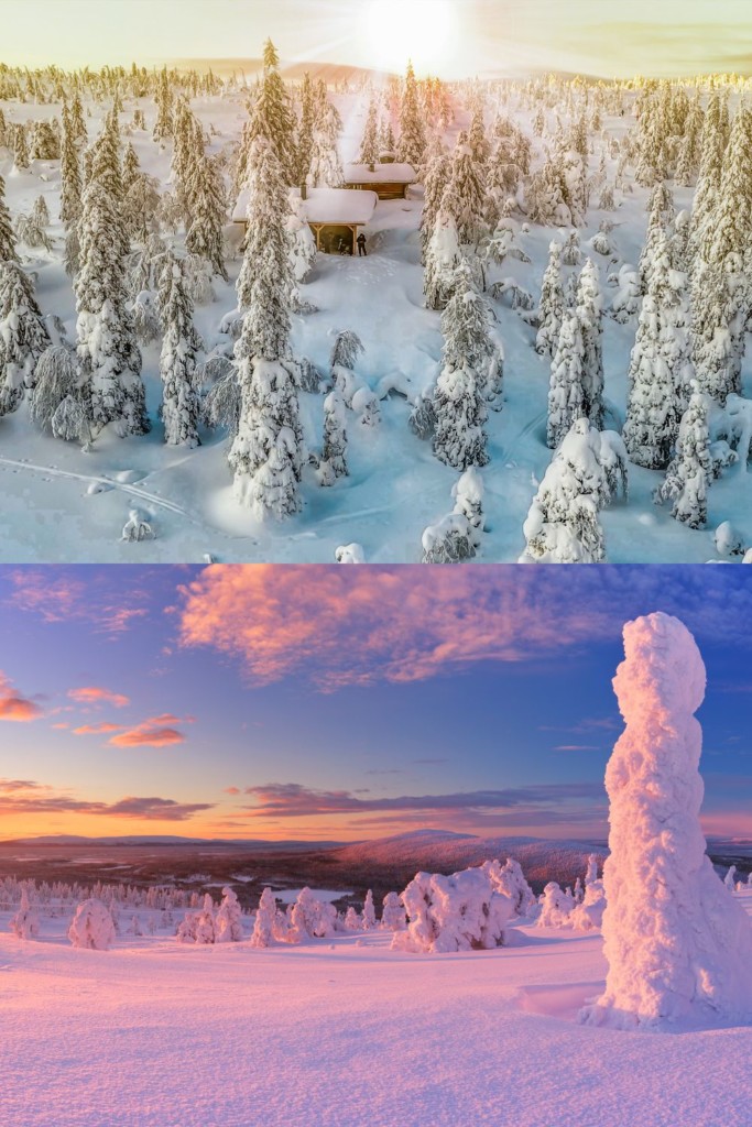 Levi Lapland view winter wonderland